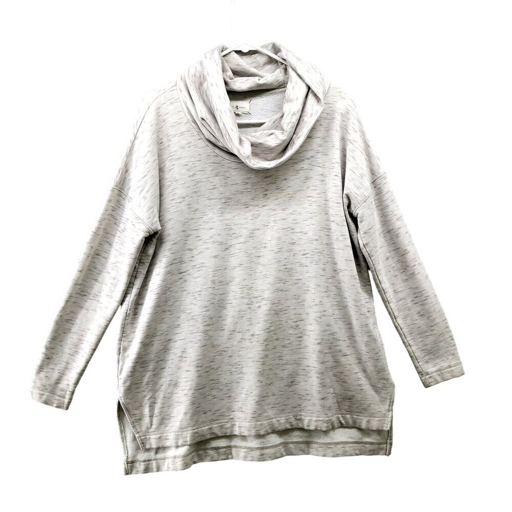 Lou & Grey Cowl Neck Sweatshirt Womens S Signaturesoft Lihht Gray Heather Tunic
